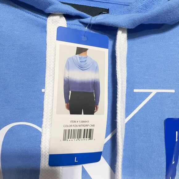 Calvin Klein Jeans Women’s Pullover Long Sleeve Hoodie Sweatshirt Blue Navy L - Picture 5 of 11